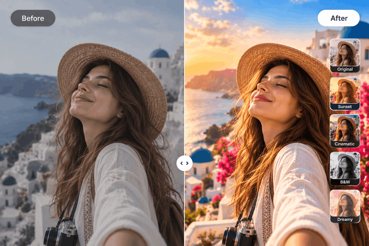 lady with creative filter applied